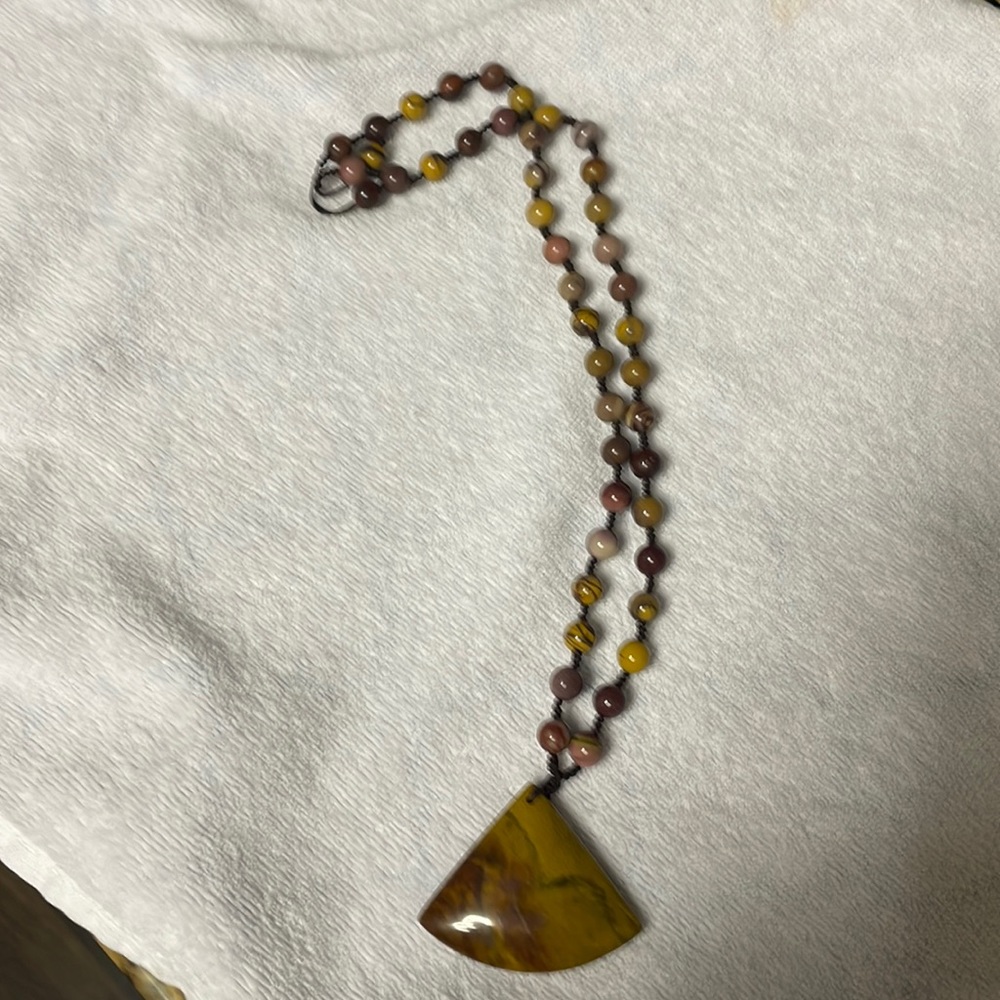 Beautiful stone beaded necklace